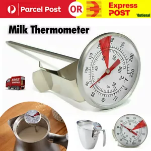 Milk Coffee Probe Thermometer Maker Temperature Jug pan Clip Stainless Steel New - Picture 1 of 7