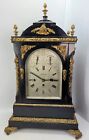 Large Antique Benson London Triple Fusee 8 Bells Musical Bracket Clock