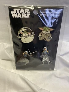 Disney Star Wars Mandalorian 4pc Pin Set New Sealed - Picture 1 of 8