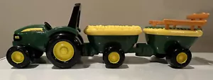 John Deere Animal Hayride Tractor Farmer - No Sound - Picture 1 of 6
