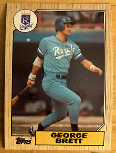 1987 Topps George Brett Baseball Card #400 Royals HOF Mid-Grade Ink Blotch