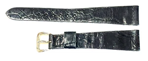 1960's Vintage Caravelle Bulova Men's Original Black 5/8" Watch Band Dead Stock - Picture 1 of 6