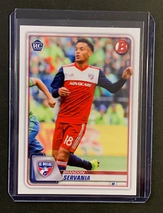 Tarjeta de novato Bowman MLS #18 2020 | Brandon Servania | RC | FC Dallas; tarjeta base - Imagen 1 de 2