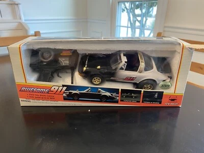 Vintage PORSCHE 911 TARGA Toy RC Car Radio Control New Bright 1994 #337-1 MINT - Image 1 of 4