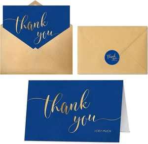 Dankeskarten mit Umschlägen 24 Stück, 4x6 Zoll Dankeskarten Großpackung mit Elega - Bild 1 von 7