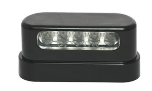 LED Kennzeichen Beleuchtung Nummernschild Schwarz Motorrad Auto Anhänger Harley - Picture 1 of 4