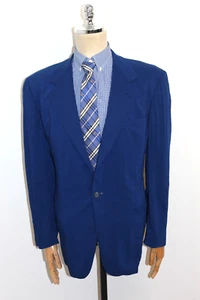 Mens Versace V2 Vintage Blue Blazer Jacket Size XL - Picture 1 of 12