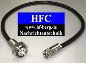 0,5 m Ecoflex 15 konfektioniert mit 7/16-Stecker / N-Stecker bis 6 GHz / 50 Ω - Picture 1 of 6