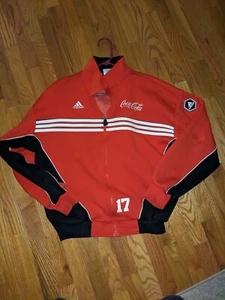 Adidas Coca-Cola Long Sleeve Zip Up Soccer Jacket, Men's Medium - Picture 1 of 5