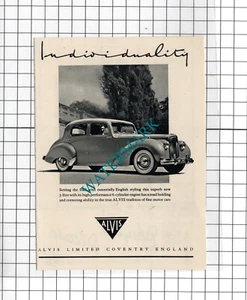 Alvis Autowerbung - 1950 KLEINER Zuschnitt - Bild 1 von 1