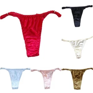 Sexy Women's Silk Satin Lingerie Briefs Panties G string Thongs Knickers - Picture 1 of 14