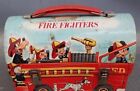 Vintage 1969 Disney Character Fire Fighter Metal Domed Lunch Box