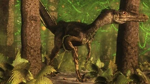 Velociraptor (Trees) DINOSAUR POSTER 24 X 18 Inches NICE! - Picture 1 of 2