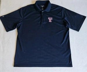 Texas Rangers Antigua Navy Polo Shirt Patriotic Tribute Baseball Men's Size Lrg. - Picture 1 of 9
