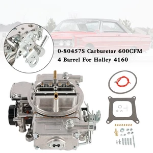 0-80457S Carburetor 600CFM 4 Barrel Per Holley 4160 S1 - Foto 1 di 18