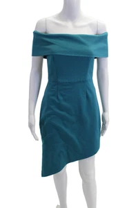 Slate & Willow Womens Sleeveless Of The Shoulder Knee Length Dress Blue Size S - Picture 1 of 6