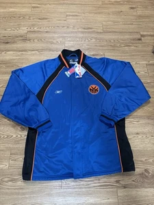 Vintage 2001’s New York Knicks Reebok Authentic Warm Up Jacket Size Men’s XL Neu mit Etikett - Bild 1 von 11