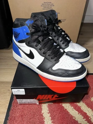 Nike Air Jordan 1 Retro High OG Game Royal Blue (2018) Mens 10.5 Fragment Custom - Image 1 of 4