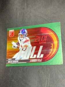 2024 Panini Donruss Elite - Rookies Malik Nabers #196 Green Disco (RC) - Picture 1 of 2