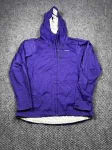 Patagonia Jacket Womens Small Purple Hooded Rain Shell Windbreaker Lightweight - Picture 1 of 9