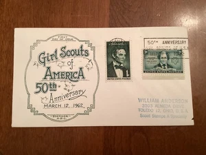 ICOLLECTZONE Girl Scouts 50th Anniversary Cover 1962 (B900-510) - Picture 1 of 2