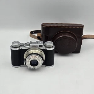 [OTTIME CONDIZIONI] Wirgin Edinex fotocamera pellicola 35 mm - obiettivo Kataplast 50 mm f/2,8 + custodia in pelle - Foto 1 di 18