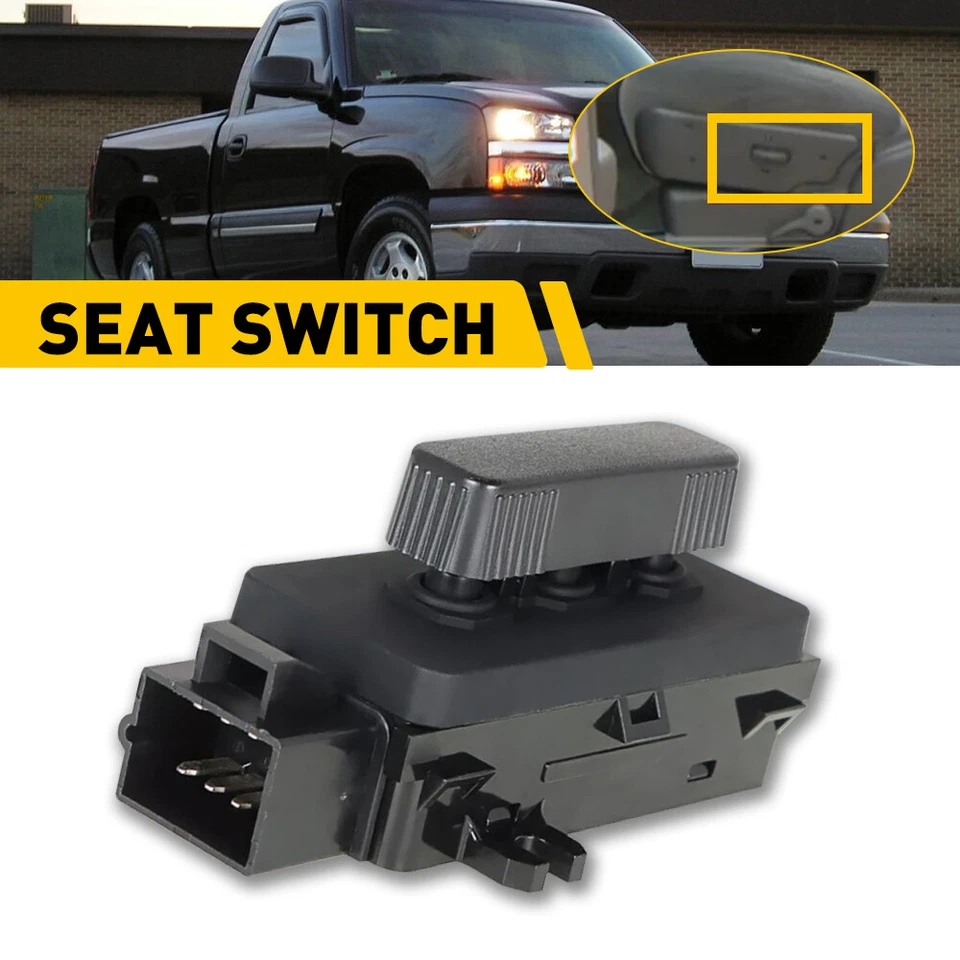 Interruptor de control de asiento eléctrico delantero derecho/derecho 12450256 para Chevy Silverado 1500 2500 K Foto 1 de 4