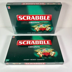Scrabble Crossword Original Board Game by Mattel (51263 & 51285) Lot of 2 * NEW! - Picture 1 of 7