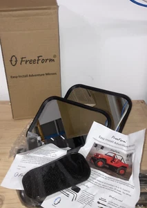 Jeep Mirrors JK JL TJ YJ CJ. Easy-Install Adventure Mirrors + Bonus Product New - Picture 1 of 8