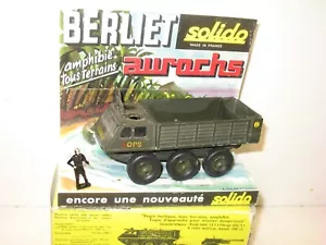 Solido, Berliet Auroch Ops (Alvis) Military Dark, Frame Bolted +1 Various - Picture 1 of 5