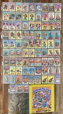 1986 TOPPS GARBAGE PAIL KIDS OS4 ORIGINAL SERIES 4 COMPLETE 84 CARD SET 📈 - Image 1 of 4