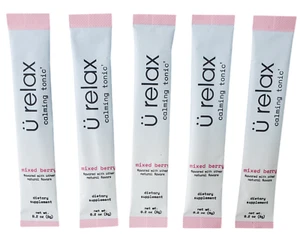 5 Single Packets U Relax Calming Tonic ALL MIXED BERRY Flavor Calm Nerves Mood - Picture 1 of 4