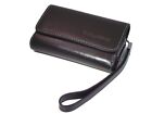 Premium Brown Leather Holster Horizontal Case or Pouch for Blackberry Models