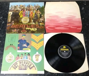 The Beatles -SGT Peppers UK 1967 Parlophone 1st Press Mono LP Insert & Inner (B) - Imagen 1 de 17