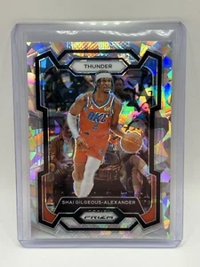 2023-24 Panini Prizm Basketball Shai Gilgeous-Alexander Cracked Ice Thunder #85 - Picture 1 of 4