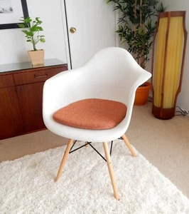 Cushion for Eames Inspired Molded Plastic Arm Chair - Many Colors Available - Picture 1 of 9
