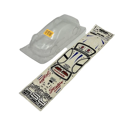 HPI Racing 1/18 Micro RS4 Dodge Stratus Clear Body Shell w/ Decal OZRC vv39 - Image 1 of 4