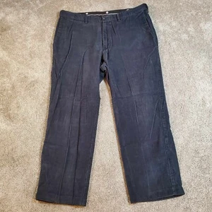 Haggar Black Corduroy Dress Pant 38x29 Classic Straight Casual Pant - Picture 1 of 8