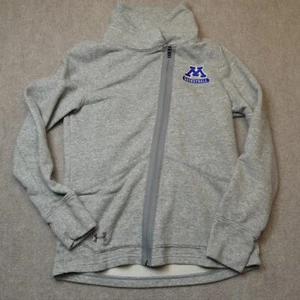 Michigan State Spartans Under Armour Sweatshirt Womens Small Gray Full Zip - Picture 1 of 10