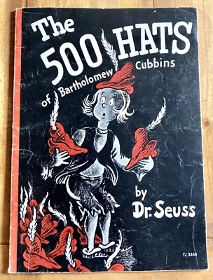The 500 Hats of Bartholomew Cubbins by Dr. Seuss 1966 Vintage Softcover Rare 1st - Image 1 of 4