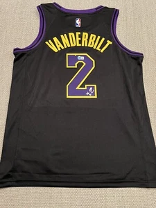 BECKETT COA JARRED VANDERBILT Autographed Los Angeles Lakers Basketball Jersey - Picture 1 of 2
