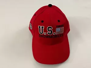 Vintage Yamaha Snowmobiles Graphic Red Baseball Hat One Size - Picture 1 of 4