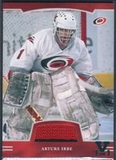 Arturs Irbe Jersey Card FE-117 1/1 Vault From 2002-03 Be a Player First Edition