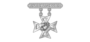 4" US Militär USMC Gewehr Scharfschütze Qualifikation Aufkleber Abziehbild Hergestellt in den USA - Bild 1 von 1