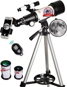telescopio refractor astronómico con trípode para niño niña principiantes regalo - Picture 1 of 8