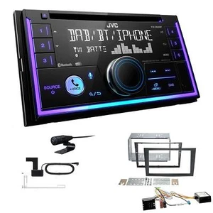 JVC 2-DIN MP3 Autoradio Bluetooth DAB+ CD USB für Opel Astra H charcoal Canbus - Bild 1 von 6