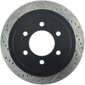 StopTech 127.65102R Rear Right Drilled Slotted Disc Brake Rotor for 04-11 F-150 - Picture 1 of 9