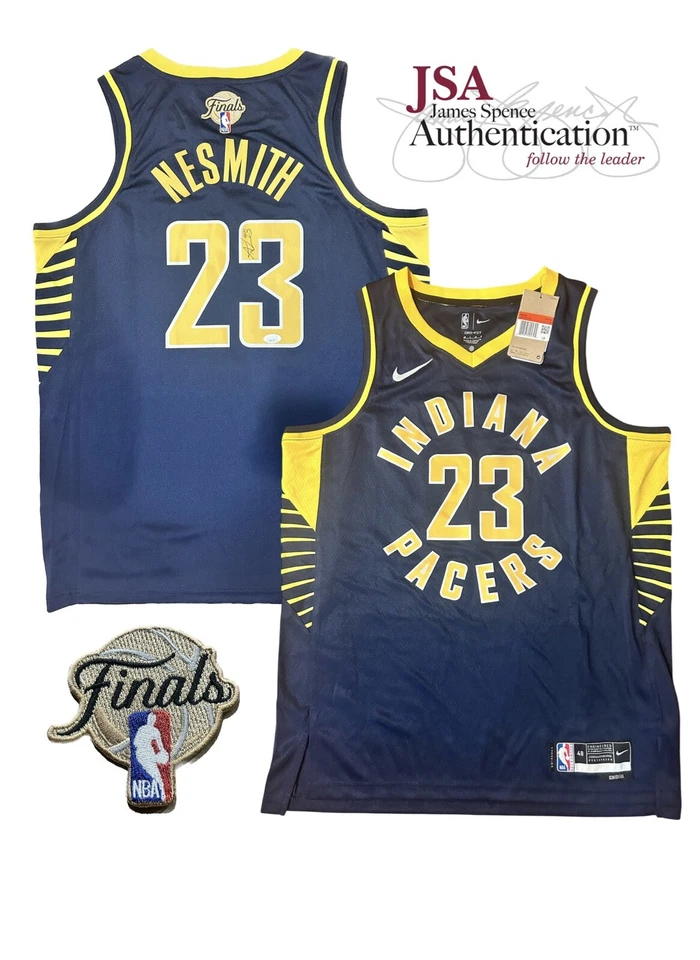 Aaron Nesmith Signed Autographed Indiana Pacers FINALS JERSEY JSA COA - Image 1 of 4