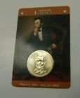 Pièce de 1 dollar 2010 Abraham Lincoln scellée dans la carte d'information originale 16e président