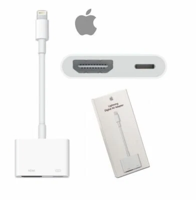 GENUINE NEW Box Apple MD826AMA HDMI Lightning Digital AV TV Adapter Converter - Image 1 of 3